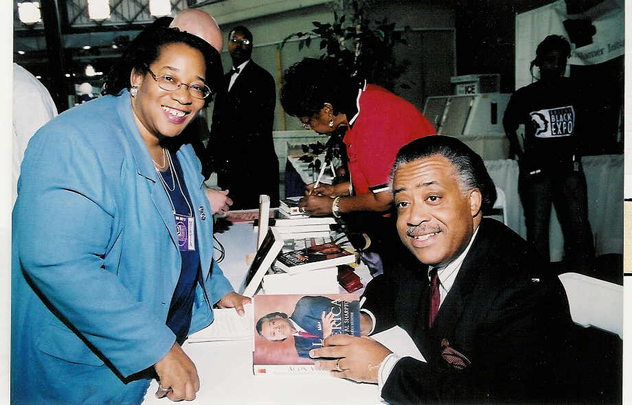 Sharon Egiebbor and Al Sharpton